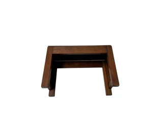 Art Deco Modernist Stool with De Ploeg fabric, 1920s